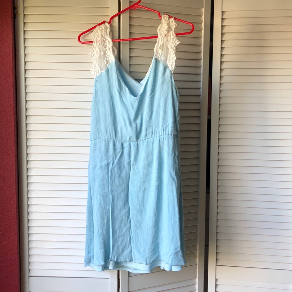 Pastel blue dress